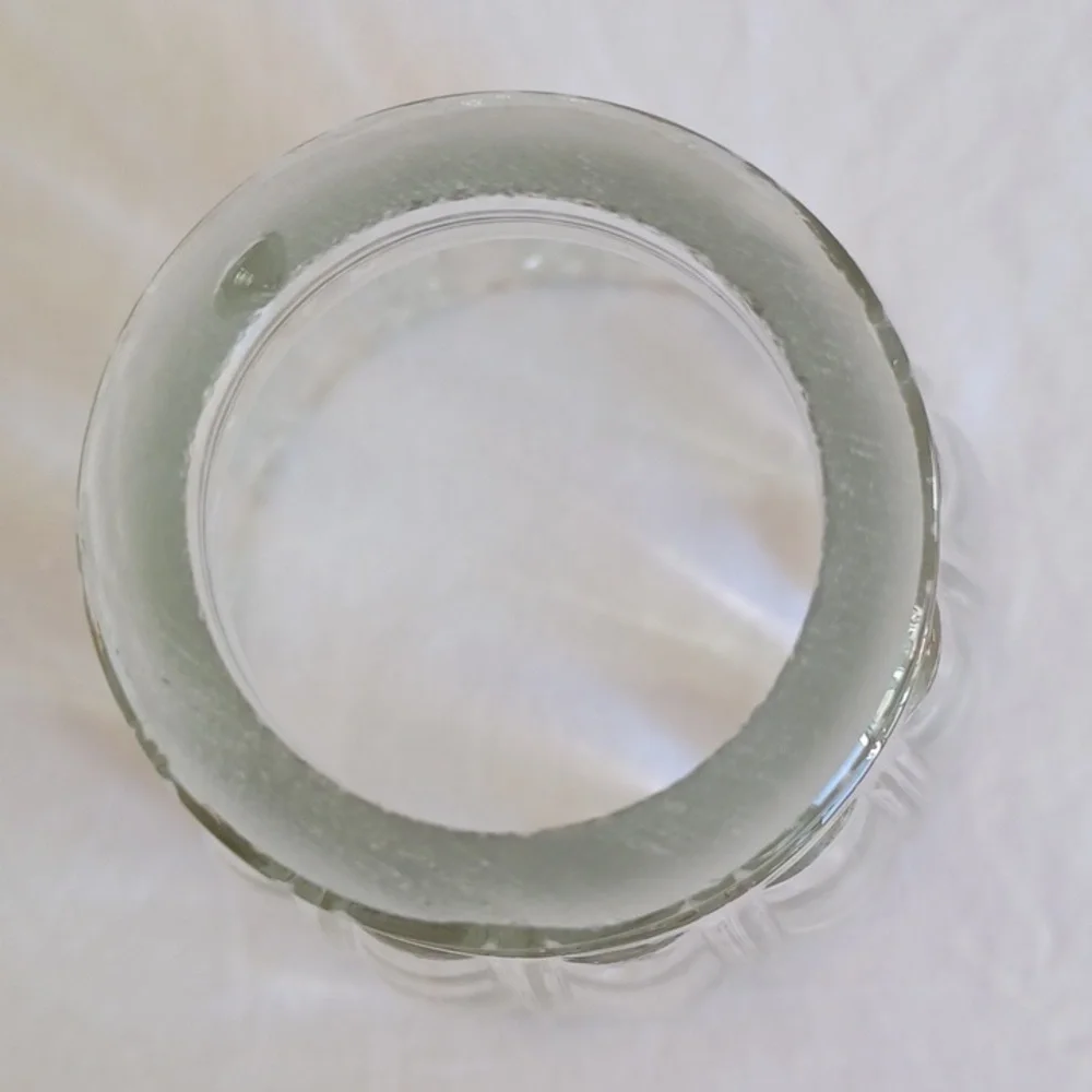 4 PIECE SET Glass Light Shades for Sconce or Ceiling Fan, Clear